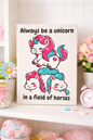 Unicorn wall art