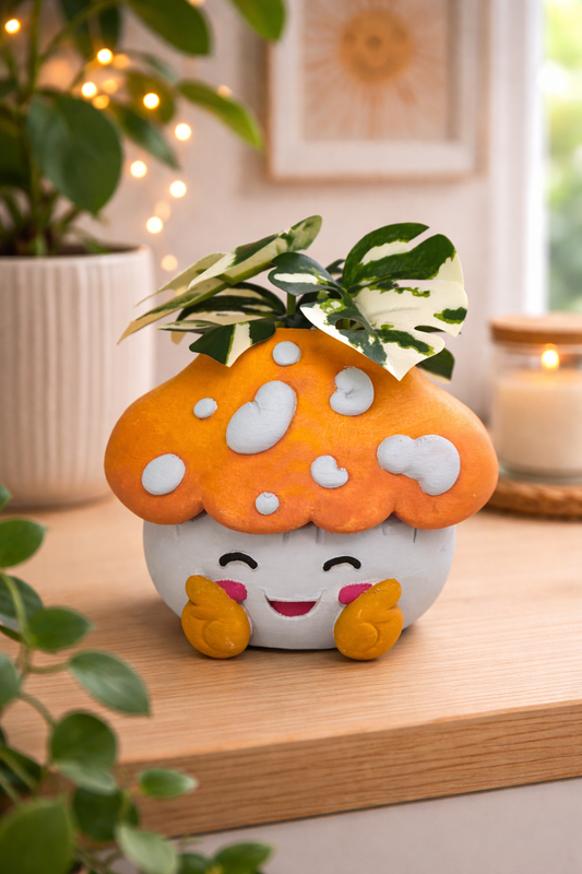 Cute mushroom planter